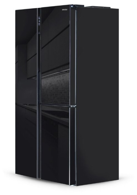 Холодильник Ginzzu NFK-475 Black glass Холодильник Ginzzu NFK-475 Black glass