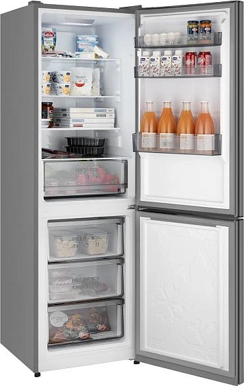 Холодильник WEISSGAUFF WRK 185 Total NoFrost Inverter Beige Glass