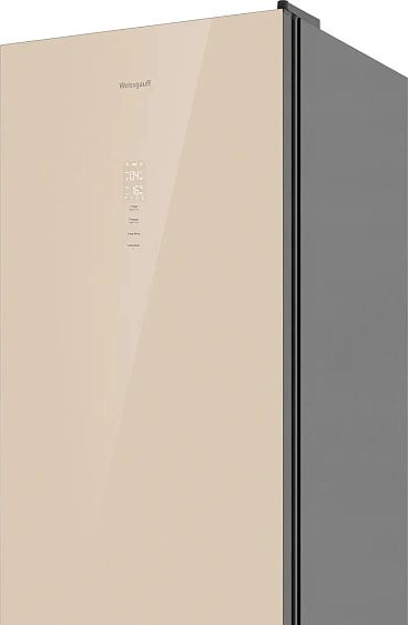 Холодильник WEISSGAUFF WRK 185 Total NoFrost Inverter Beige Glass