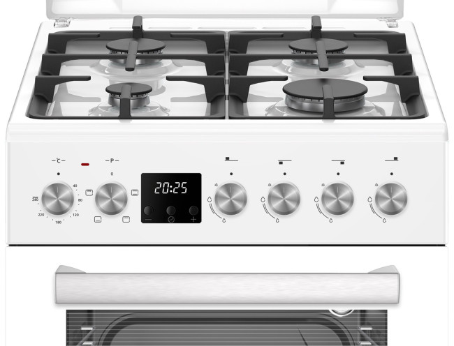 Комбинированная плита Simfer F56MW45025 белая эмаль