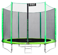 Каркасный батут Alpin 8 ft (252 cм) с защитной сеткой и лестницей 252х252х205 см