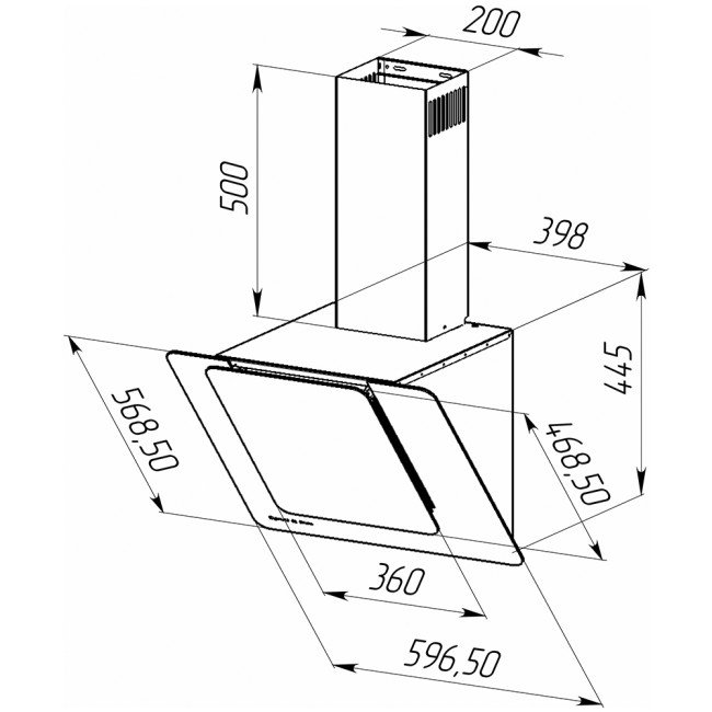 Вытяжка Zigmund & Shtain K 150.6 B Вытяжка Zigmund & Shtain K 150.6 B