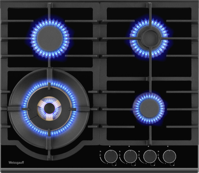 Газовая варочная панель Weissgauff HGG 6441 BG Brass Газовая варочная панель Weissgauff HGG 6441 BG Brass