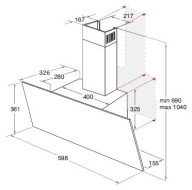 Каминная вытяжка Indesit IHVP 6.6 LM K Каминная вытяжка Indesit IHVP 6.6 LM K