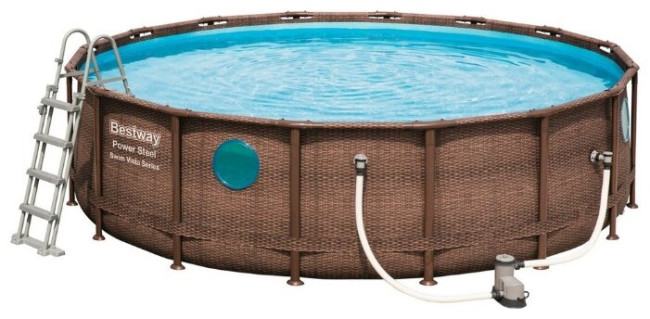Бассейн Bestway Power Steel Swim Vista Set 56725