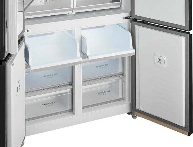 Холодильник WEISSGAUFF WCD 510 Built-in Inverter NoFrost Сhampagne Glass Холодильник WEISSGAUFF WCD 510 Built-in Inverter NoFrost Сhampagne Glass