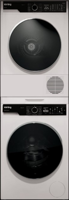 Комплект стиральная и сушильная машина Korting KWM 63IL14119 + KD 60HP109 + соединитель