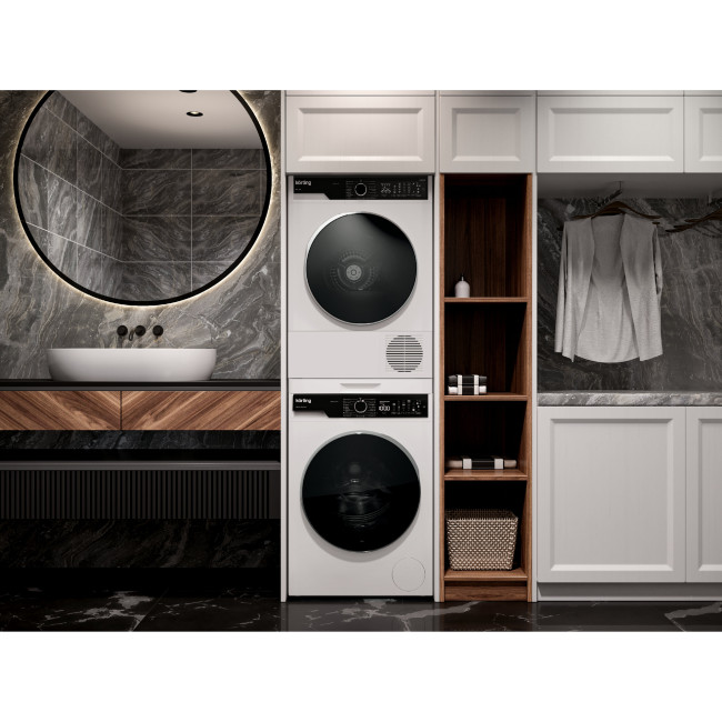 Комплект стиральная и сушильная машина Korting KWM 63IL14119 + KD 60HP109 + соединитель