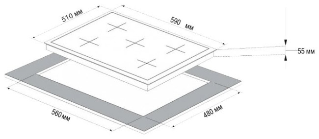 Варочная панель Korting HG 697 CX