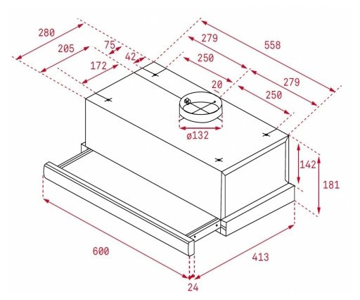 Встраиваемая вытяжка TEKA WISH Easy TL 6310 WH (40474251)