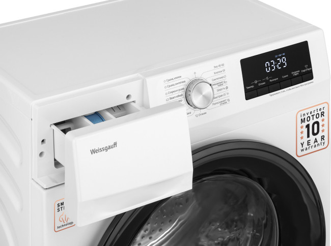 Стиральная машина с сушкой Weissgauff WMD 6148 DC Inverter Steam Стиральная машина с сушкой Weissgauff WMD 6148 DC Inverter Steam