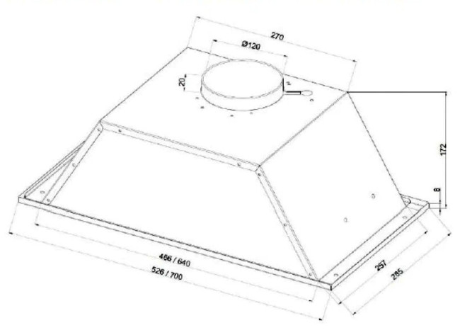 Встраиваемая вытяжка Schaub Lorenz SLD EW 8020