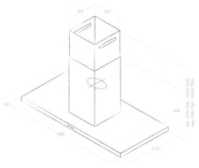 Каминная вытяжка Elica Thin Island IX/A/120 Каминная вытяжка Elica Thin Island IX/A/120