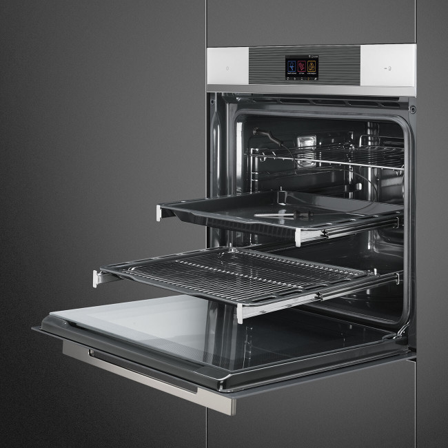 Встраиваемый электрический духовой шкаф Smeg SFP6104WTPB