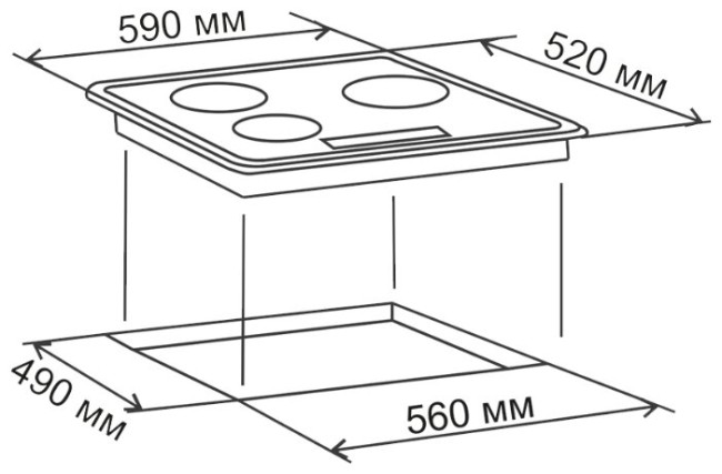 Варочная панель Electronicsdeluxe 5952022.0эви Варочная панель Electronicsdeluxe 5952022.0эви