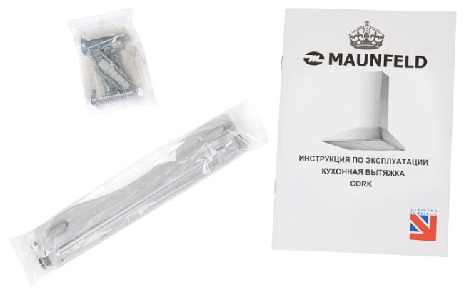Каминная вытяжка MAUNFELD CORK 50 белый Каминная вытяжка MAUNFELD CORK 50 белый