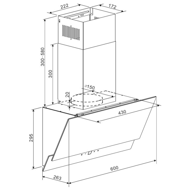 Вытяжка Zigmund & Shtain K 151.6 W Вытяжка Zigmund & Shtain K 151.6 W