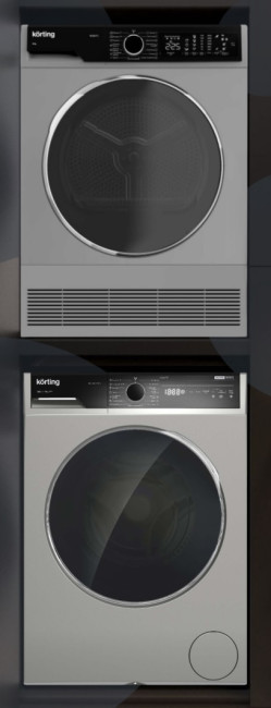 Комплект стиральная и сушильная машина Korting KWM 53LS1278 S + KD 60L97 S