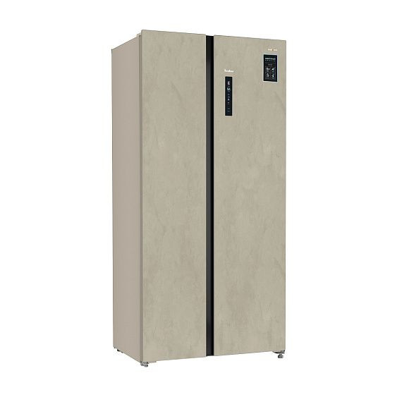 Холодильник TESLER RSD-537BI MARBLE BEIGE Холодильник TESLER RSD-537BI MARBLE BEIGE