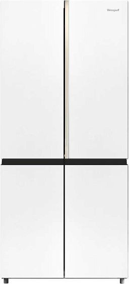 Холодильник WEISSGAUFF WCD 590 NoFrost Inverter Premium Biofresh White Glass