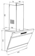 Каминная вытяжка Korting KHC 67074 GWX Каминная вытяжка Korting KHC 67074 GWX