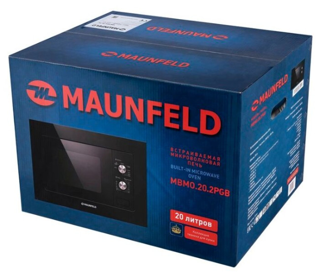 Микроволновая печь встраиваемая MAUNFELD MBMO.20.2 PGB