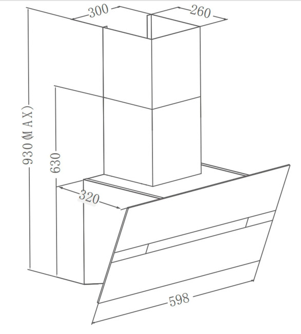 Вытяжка Meferi AIRBOX60BK COMFORT PLUS