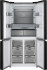 Холодильник WEISSGAUFF WCD 590 NoFrost Inverter Premium EcoFresh Black Glass