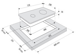 Варочная панель Fornelli PVA 30 Orsa Варочная панель Fornelli PVA 30 Orsa