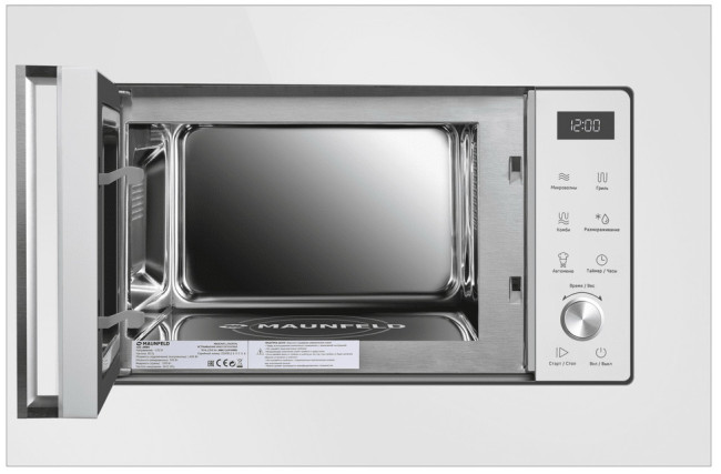 Встраиваемая микроволновая печь СВЧ Maunfeld JBMO1225FSGW02 Встраиваемая микроволновая печь СВЧ Maunfeld JBMO1225FSGW02