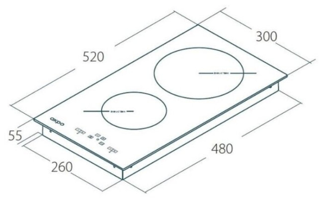 Индукционная варочная панель AKPO PIA 3082502 Индукционная варочная панель AKPO PIA 3082502