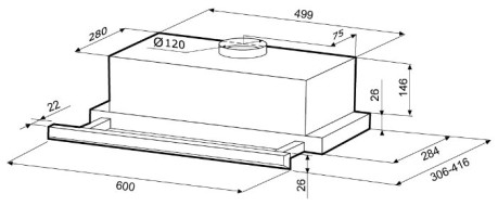 Встраиваемая вытяжка Krona Kamilla slim 1M 600 inox/inox Встраиваемая вытяжка Krona Kamilla slim 1M 600 inox/inox