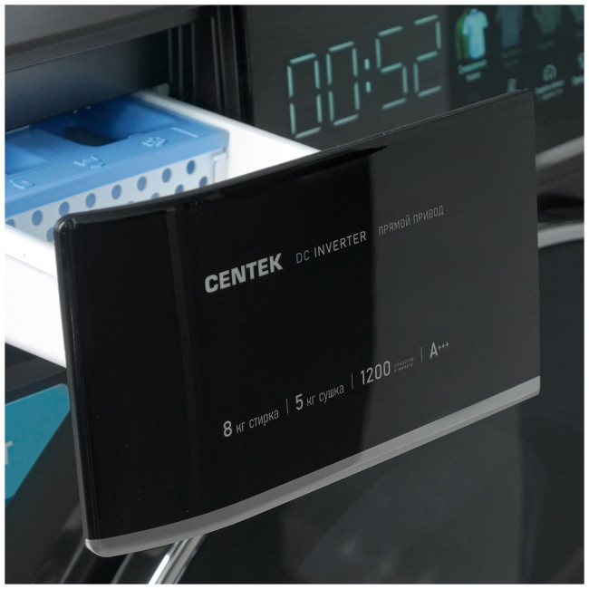 Стиральная машина с сушкой Centek CT-1967, графит