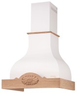 Каминная вытяжка PYRAMIDA Margarita 60 SHAGREEN WHITE