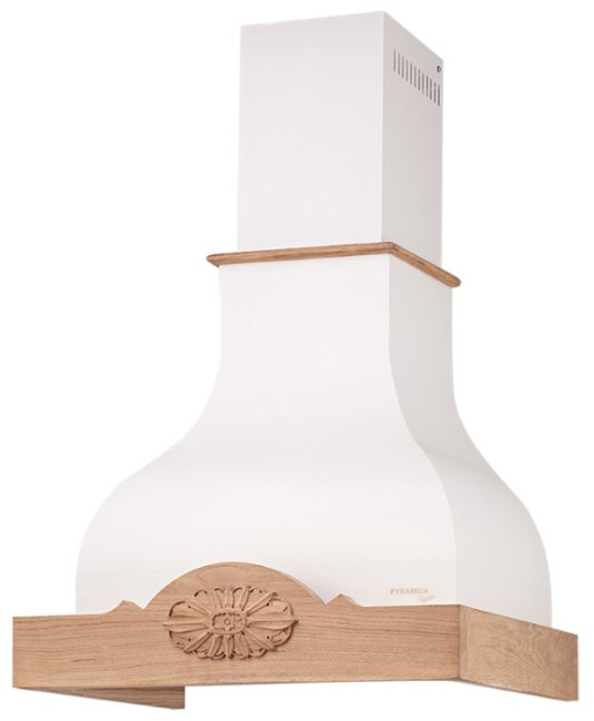 Каминная вытяжка PYRAMIDA Margarita 60 SHAGREEN WHITE