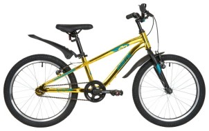 Подростковый горный (MTB) велосипед Novatrack Prime 20 Al V (2020) металлик