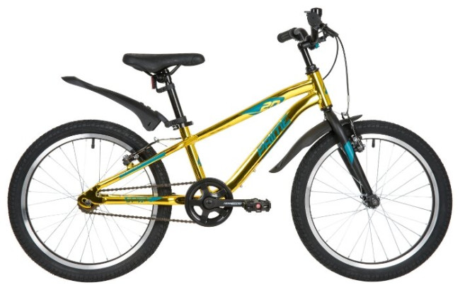 Подростковый горный (MTB) велосипед Novatrack Prime 20 Al V (2020) металлик
