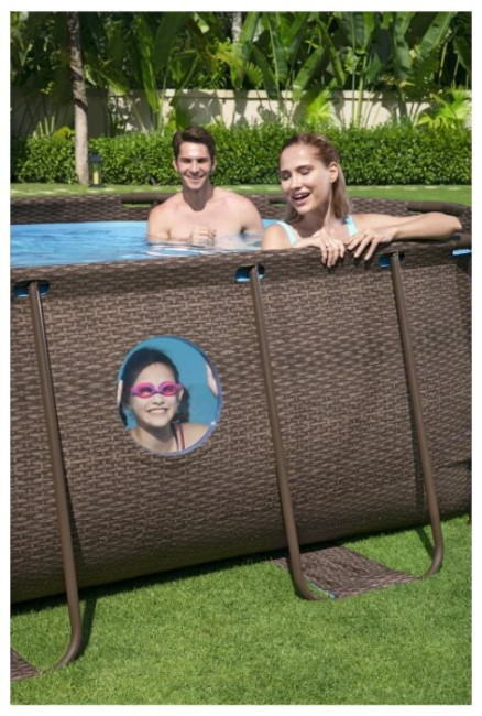 Бассейн Bestway Power Steel Swim Vista Series II в комплекте 56946