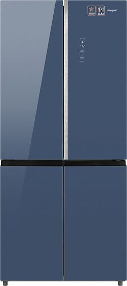 Холодильник WEISSGAUFF WCD 590 NoFrost Inverter Premium EcoFresh Blue Glass