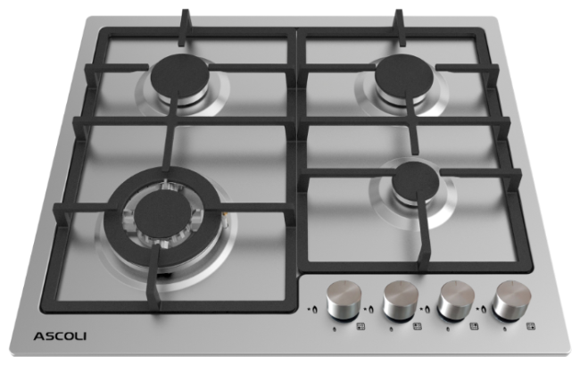 Газовая варочная панель ASCOLI HGS604-01CS