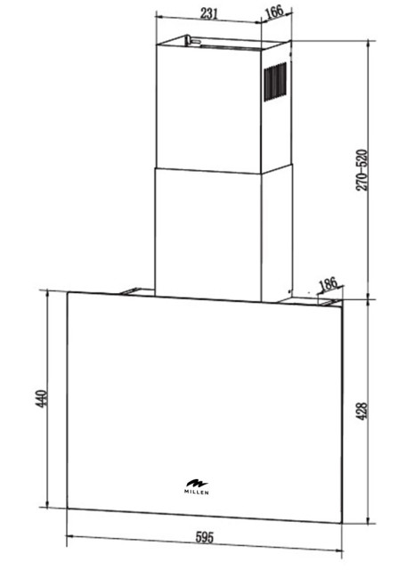 Вытяжка Millen MKHG 602 BL