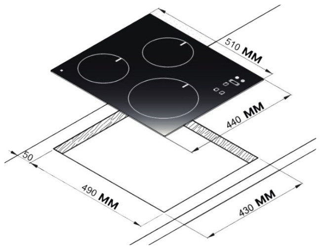 Варочная панель Korting HI 42031 B Варочная панель Korting HI 42031 B