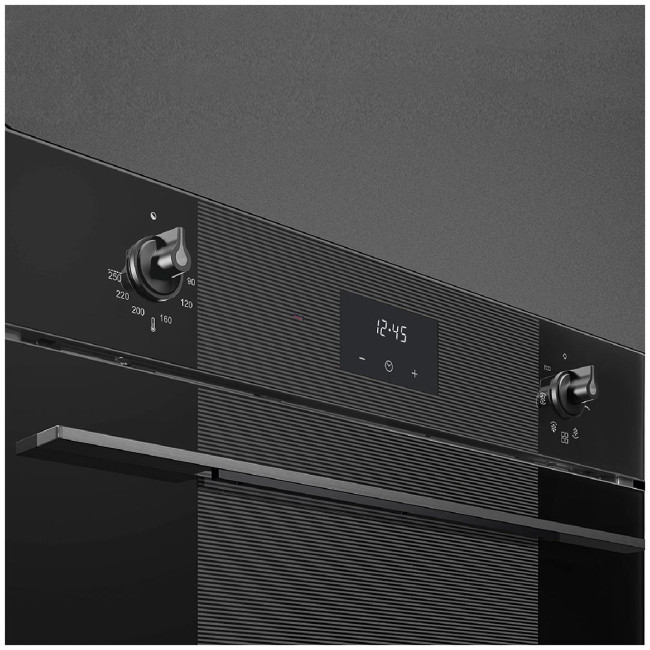 Электрический духовой шкаф Smeg SF6100VB3RU черное стекло Электрический духовой шкаф Smeg SF6100VB3RU черное стекло