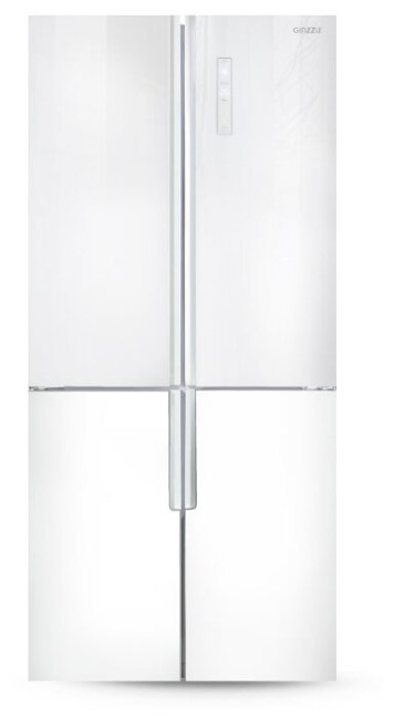 Холодильник Ginzzu NFK-510 White glass