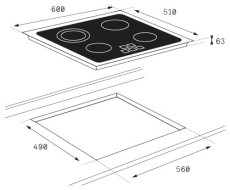 Электрическая варочная панель TEKA TB 6415 (40239042) Электрическая варочная панель TEKA TB 6415 (40239042)