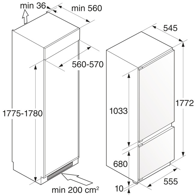 Встраиваемый морозильник Asko FN31842I