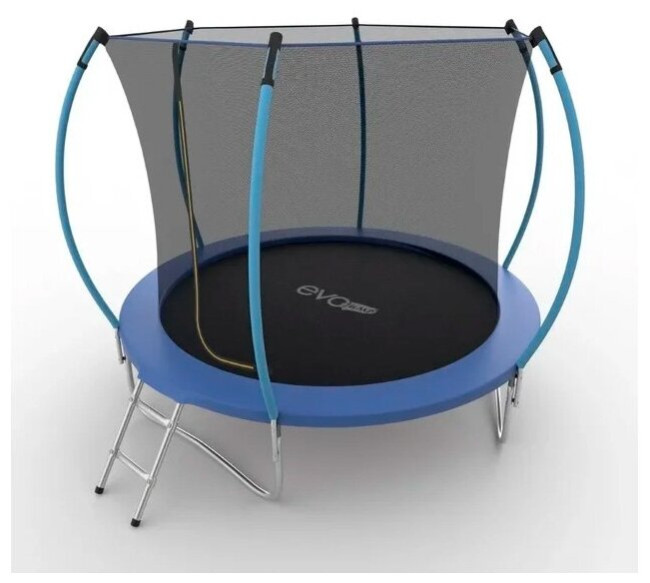 Каркасный батут EVO Jump 10FT Internal Blue с сеткой и лестницей Каркасный батут EVO Jump 10FT Internal Blue с сеткой и лестницей
