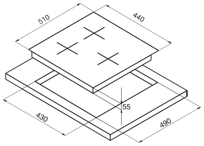 Варочная панель Korting HK 42031 B