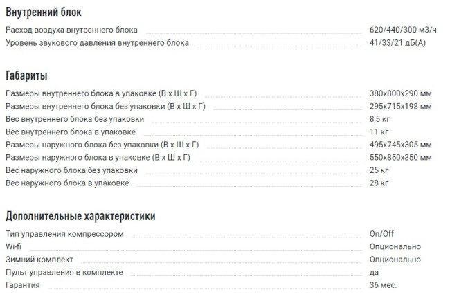 Сплит-система Ferrum IFIS09F1/iFOS09F1 Сплит-система Ferrum IFIS09F1/iFOS09F1