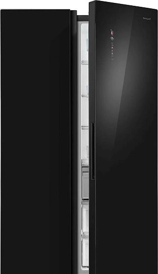 Холодильник WEISSGAUFF WSBS 1036 Inverter NoFrost Premium Black Glass